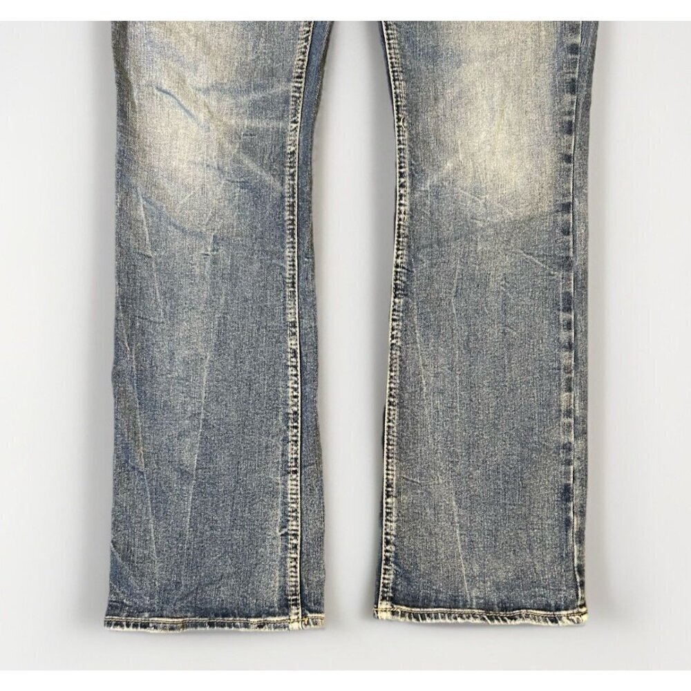 Silver Elyse Bootcut Jeans Curvy Fit Mid Rise Slim Women's Size W29 L31 - Picture 6 of 12
